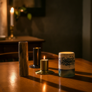 Bougeoirs en bois, métal, céramique… quelles différences